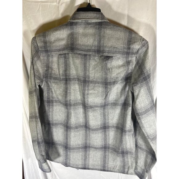 And Now This Mens Flannel Shirt Grey Plaid, Size S, NWT - Picture 2 of 4